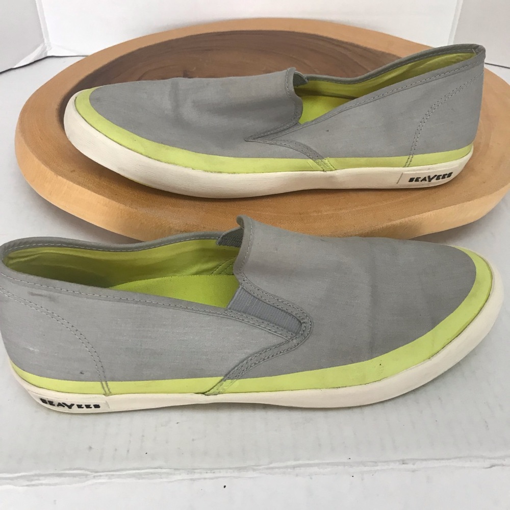 Seavees Baja Slip On POP Silver Grey w/ Neon